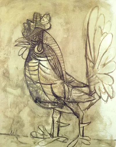 A Rooster 1938 Pablo Picasso